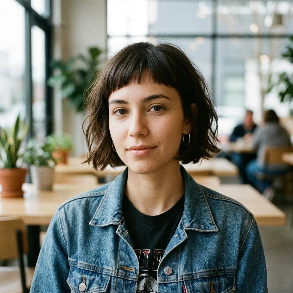 Asymmetrical Micro Bangs