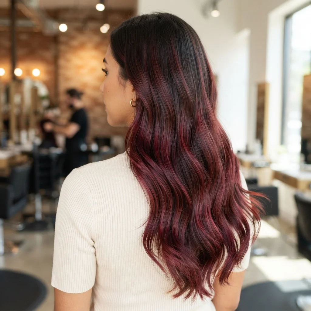 Burgundy Balayage Hair