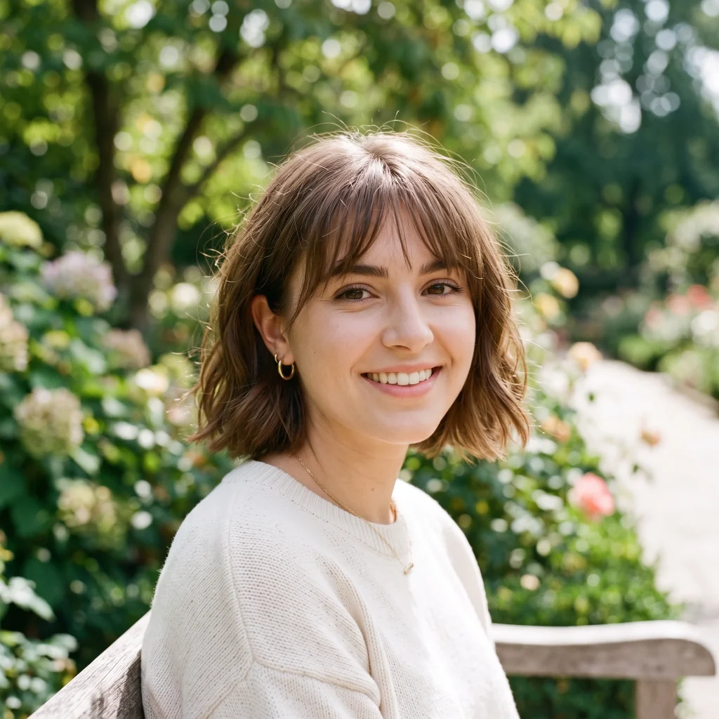 Chin-Length Bob with Wispy Bangs
