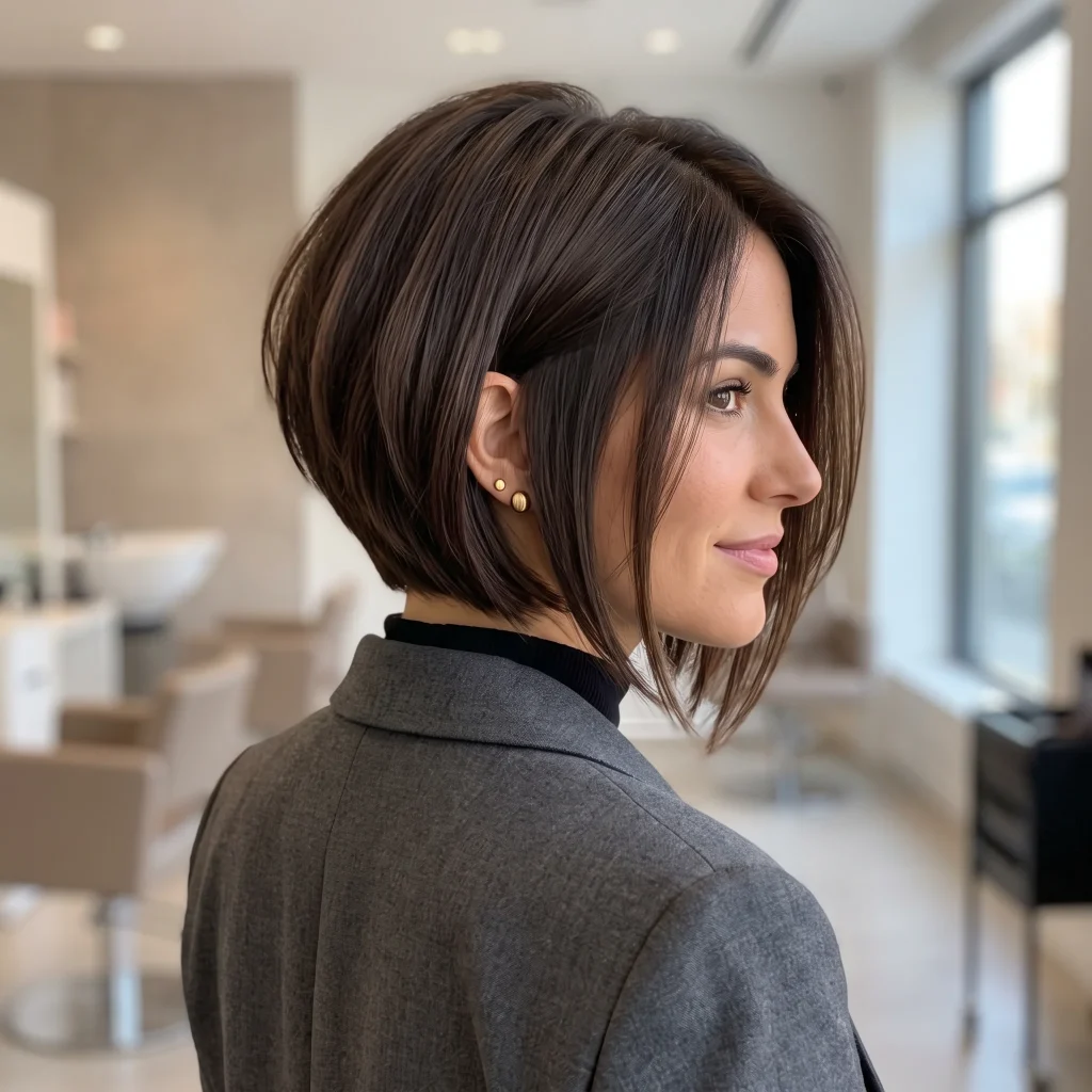 Chin-Length Inverted Bob