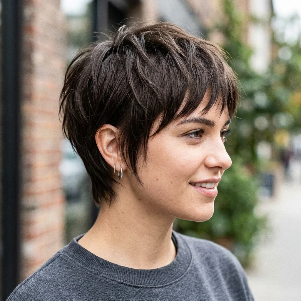 Choppy Cropped Hair