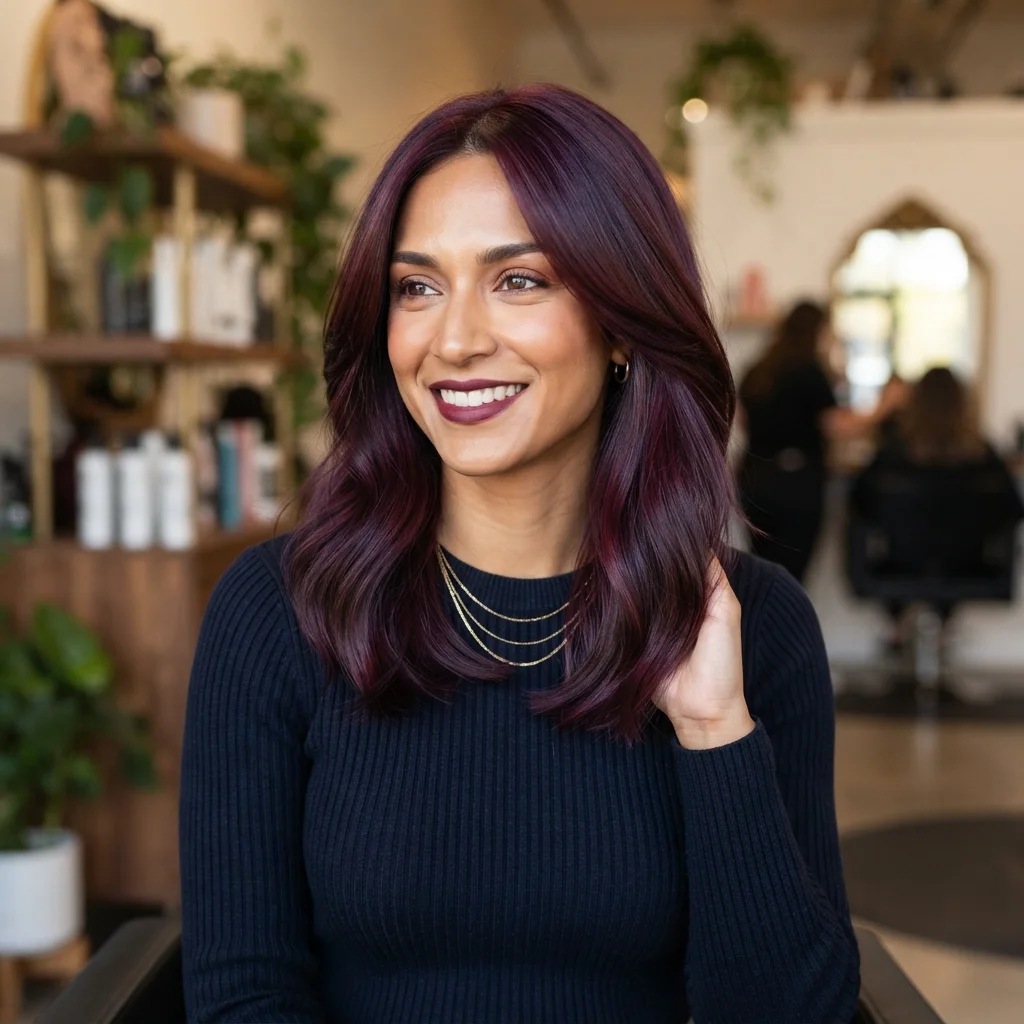 Classic Deep Burgundy Hair