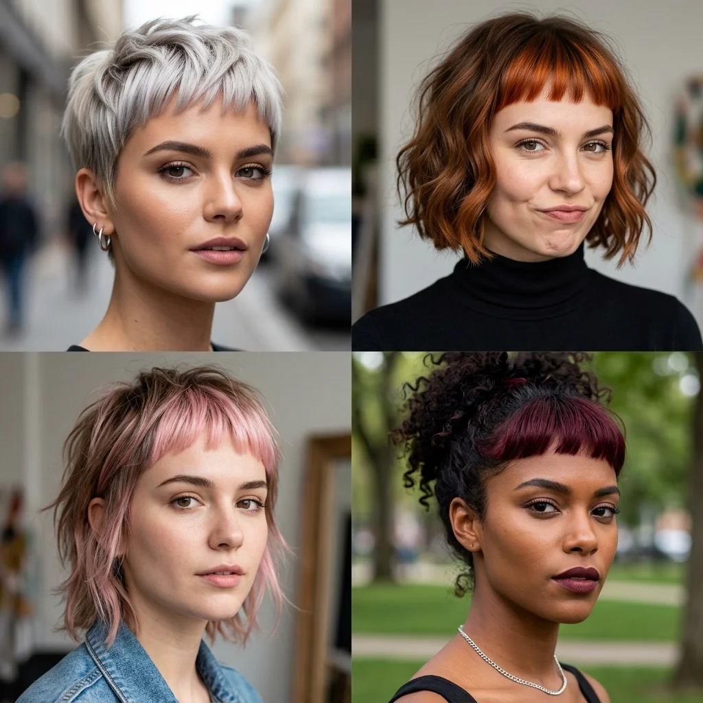 Colored Micro Bangs