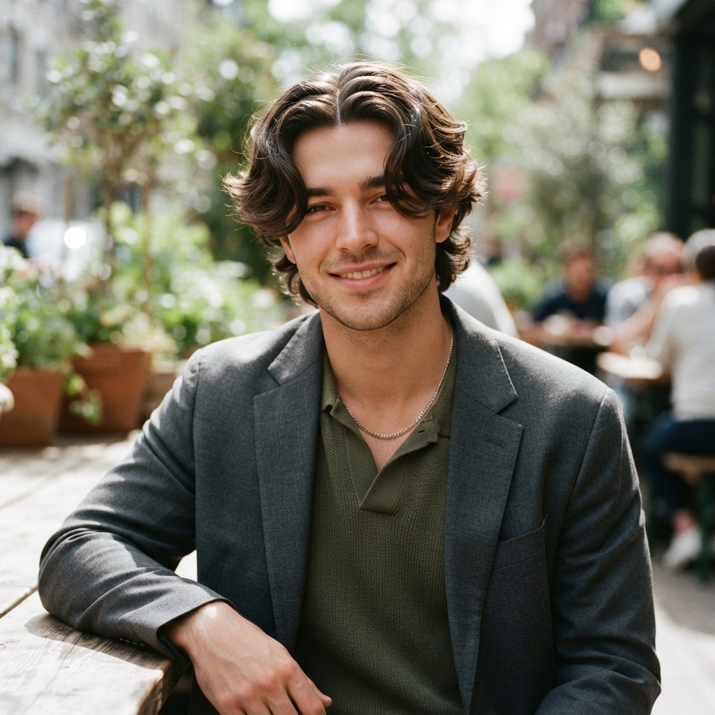 Curtain Wavy Hairstyle