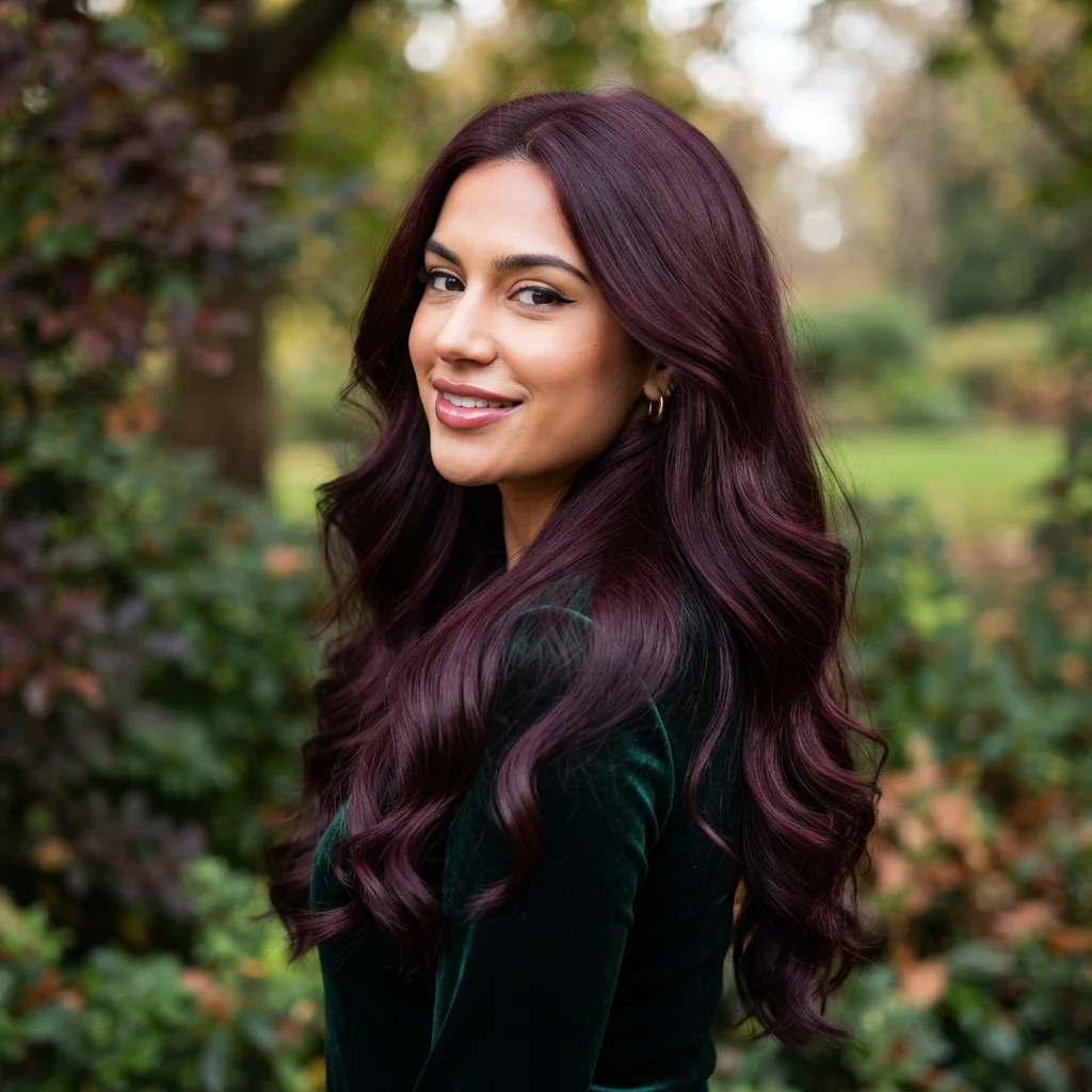 Dark Burgundy Hair Color