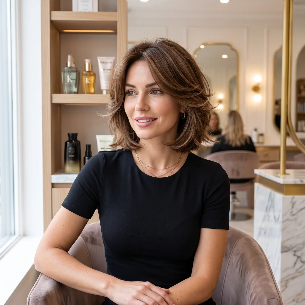 Feathered Layered Bob