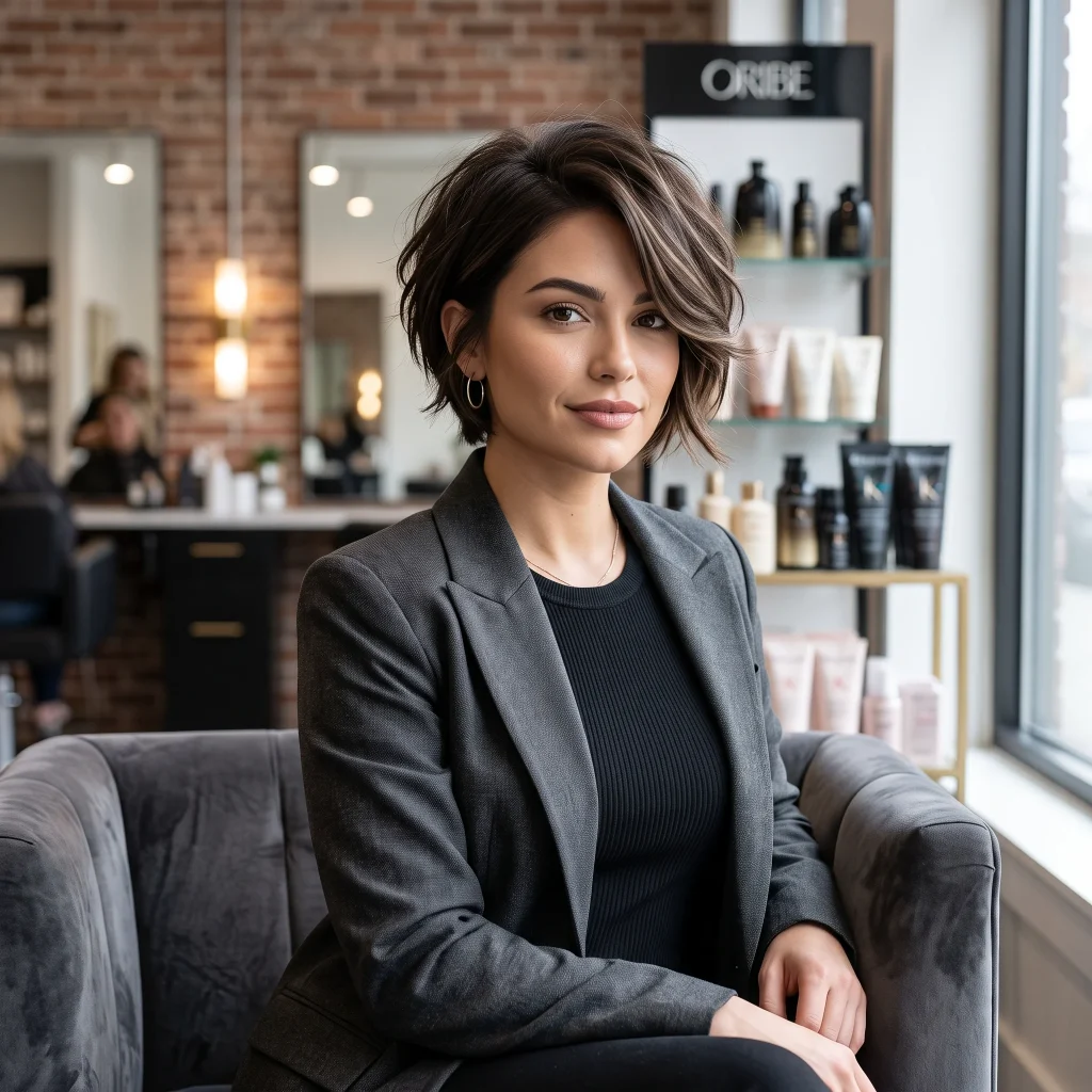 Layered Bixie Cut