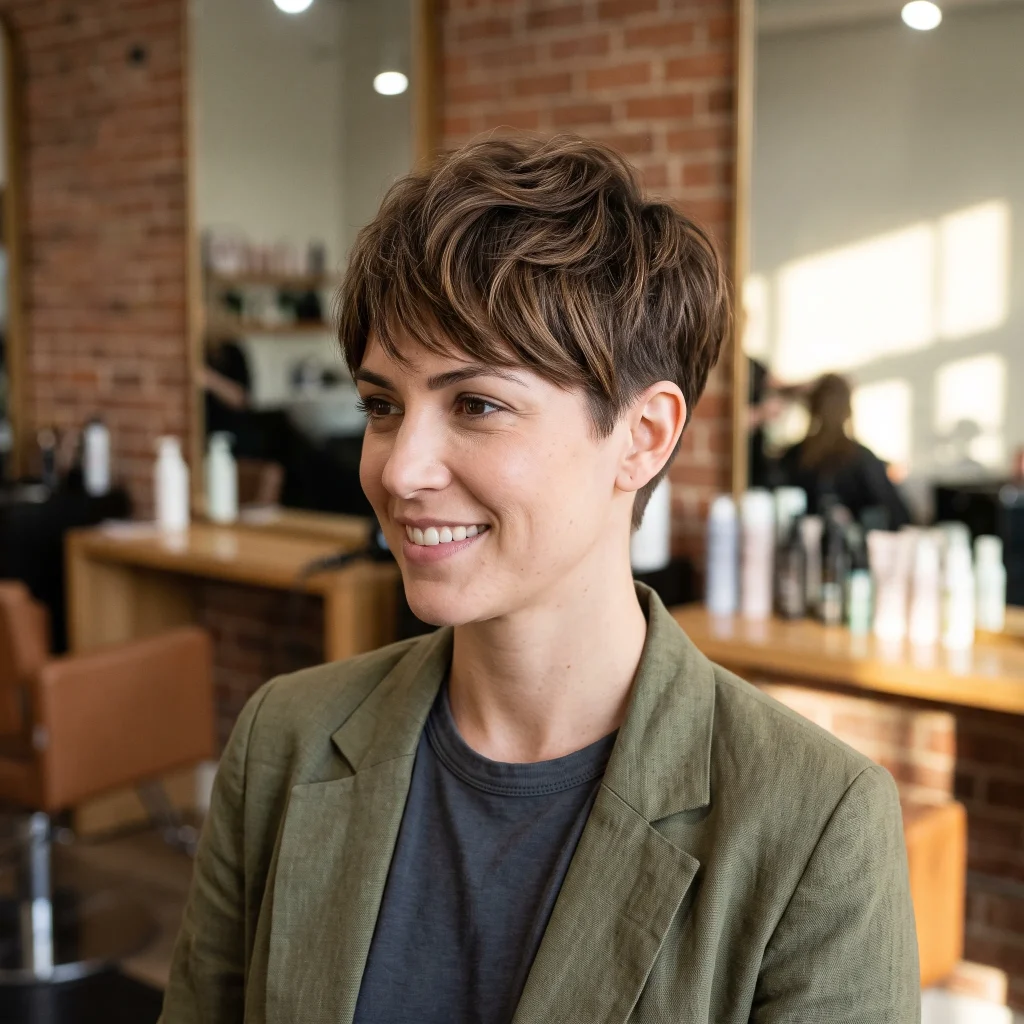 Layered Tapered Cut