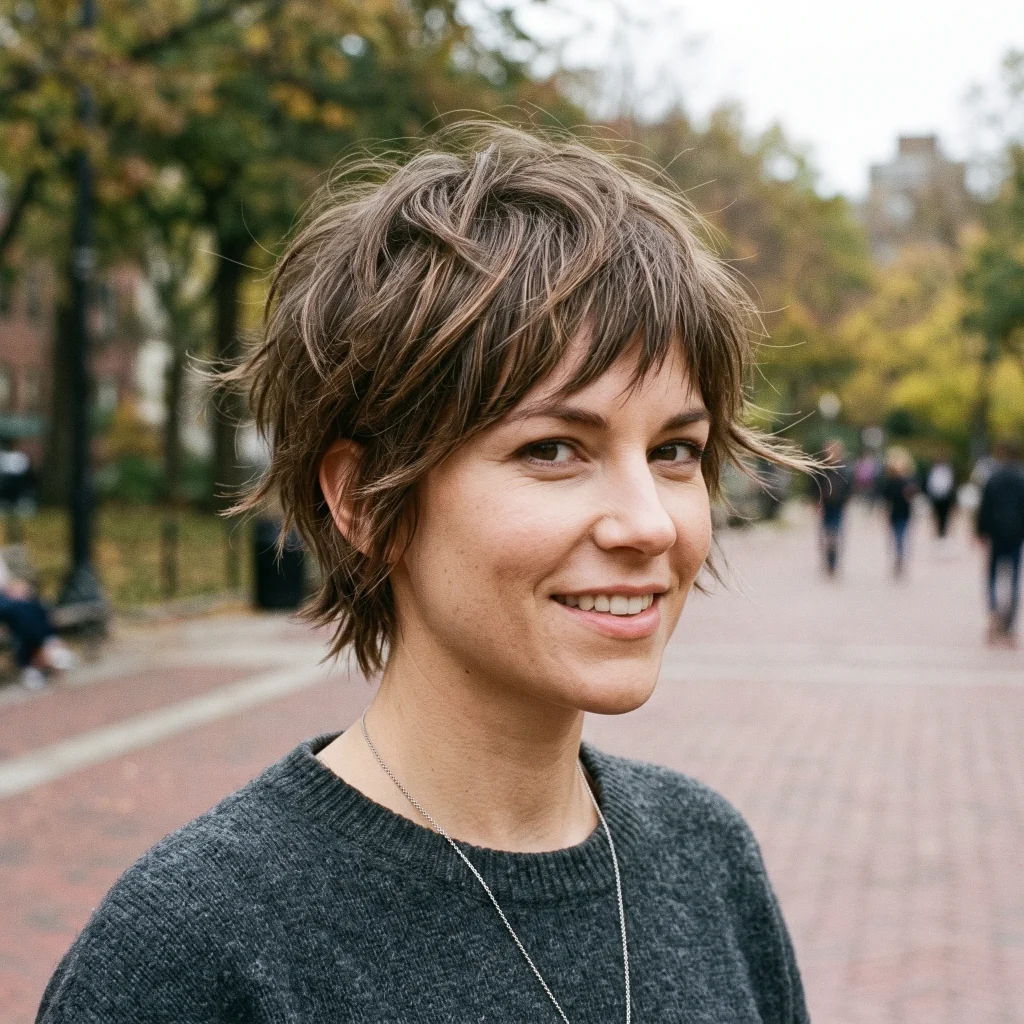 Messy Layered Pixie