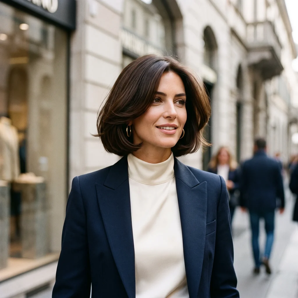 Modern Chin-Length Italian Bob