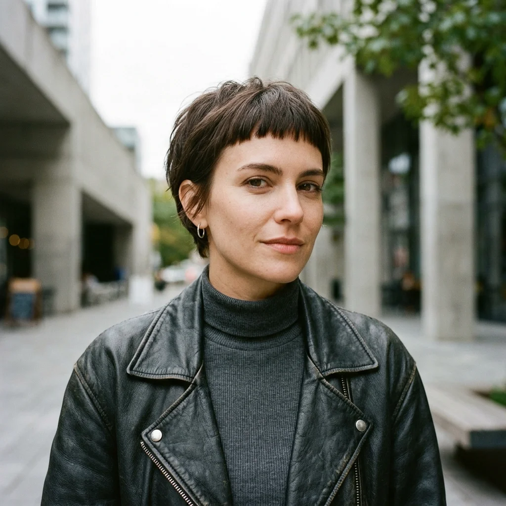 Pixie Cut with Micro Bangs