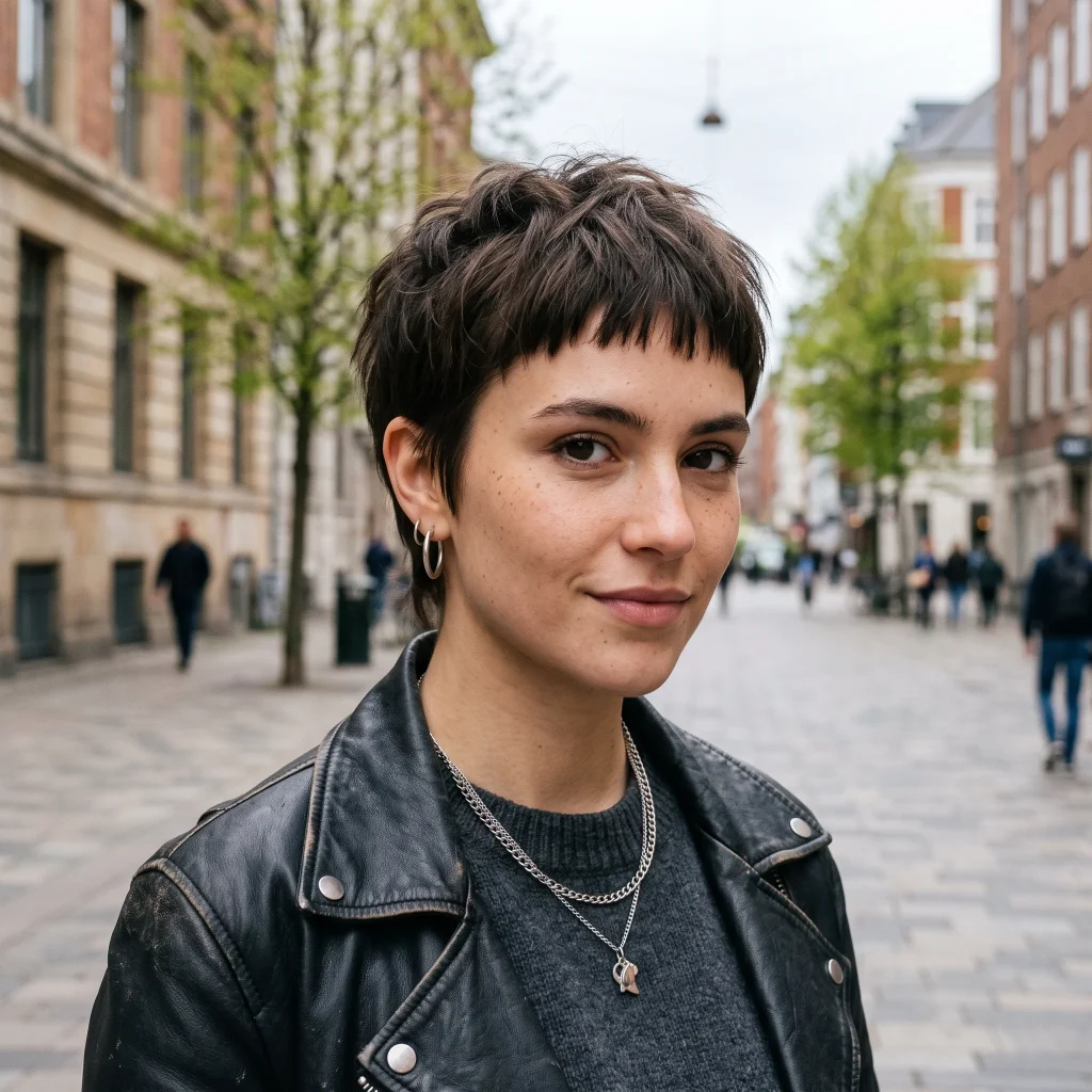Pixie with Baby Bangs