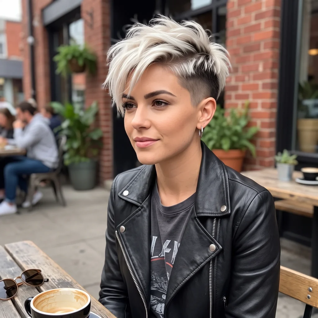 Pixie with Shaved Sides