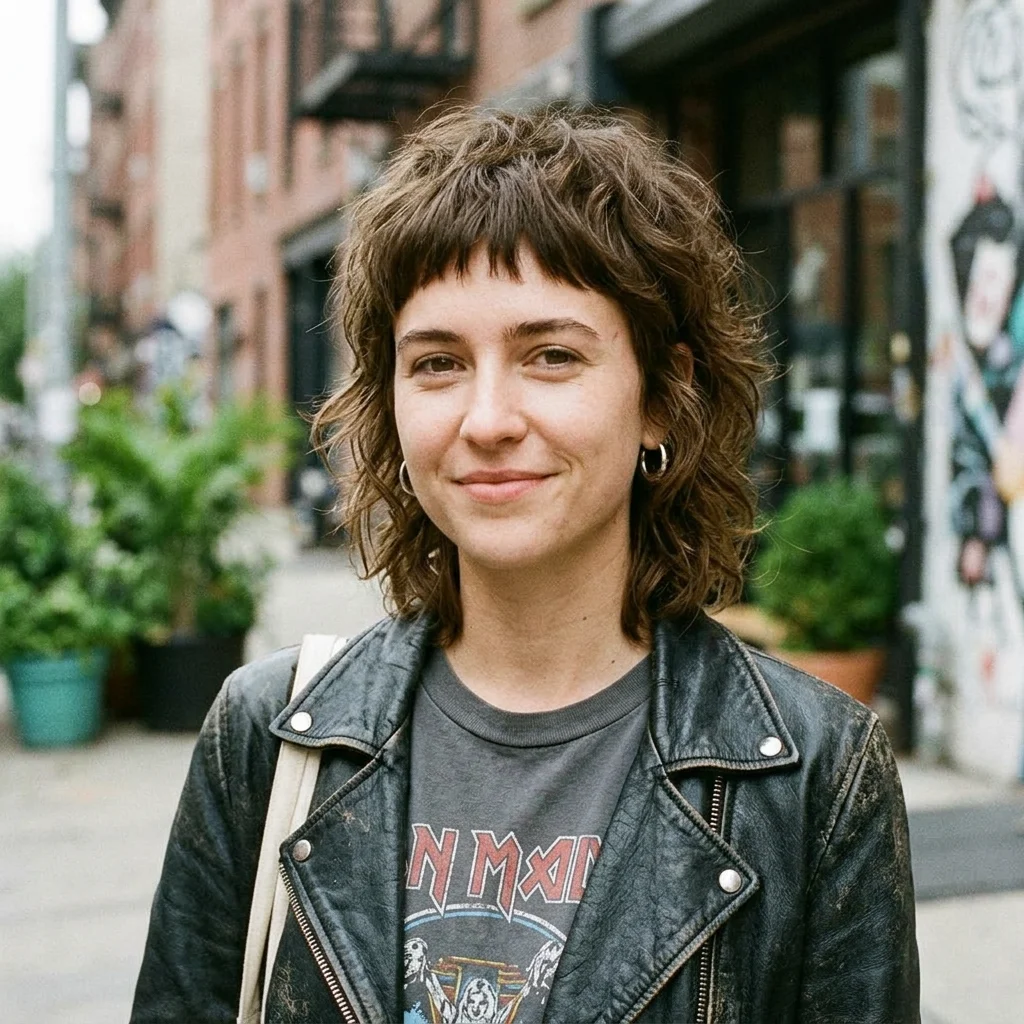 Shag Haircut with Micro Bangs