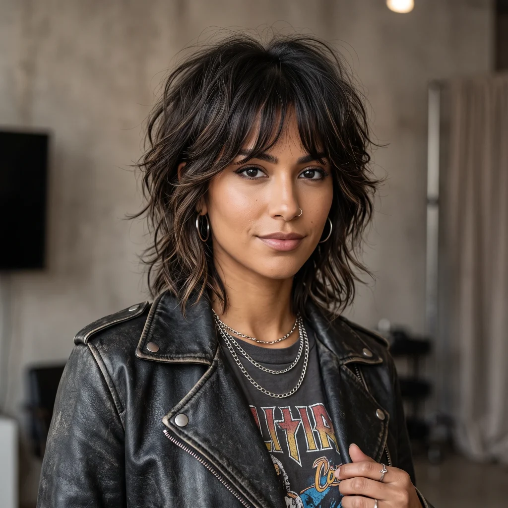 Short Layered Wolf Cut