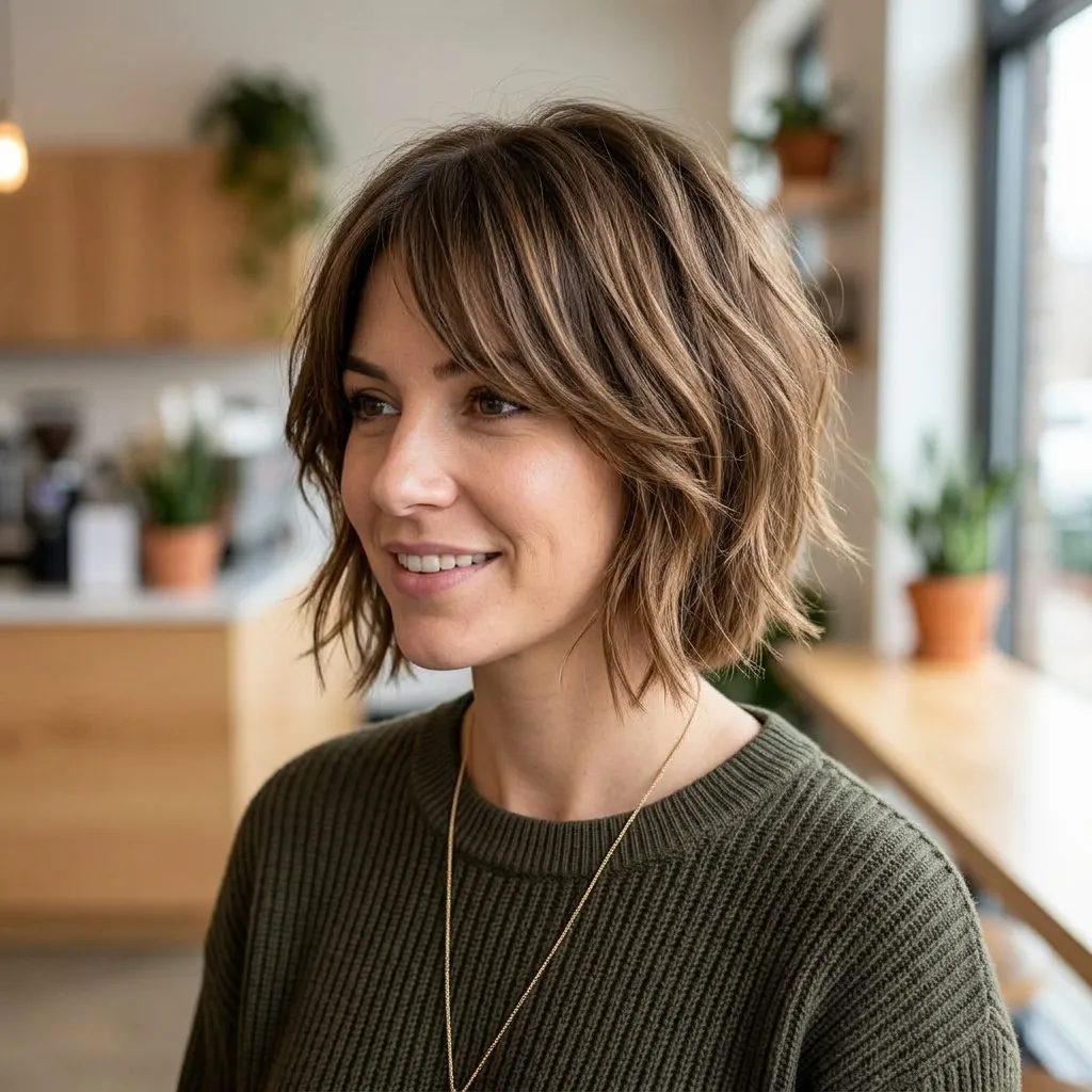 Short Shag Bob with Soft Layers