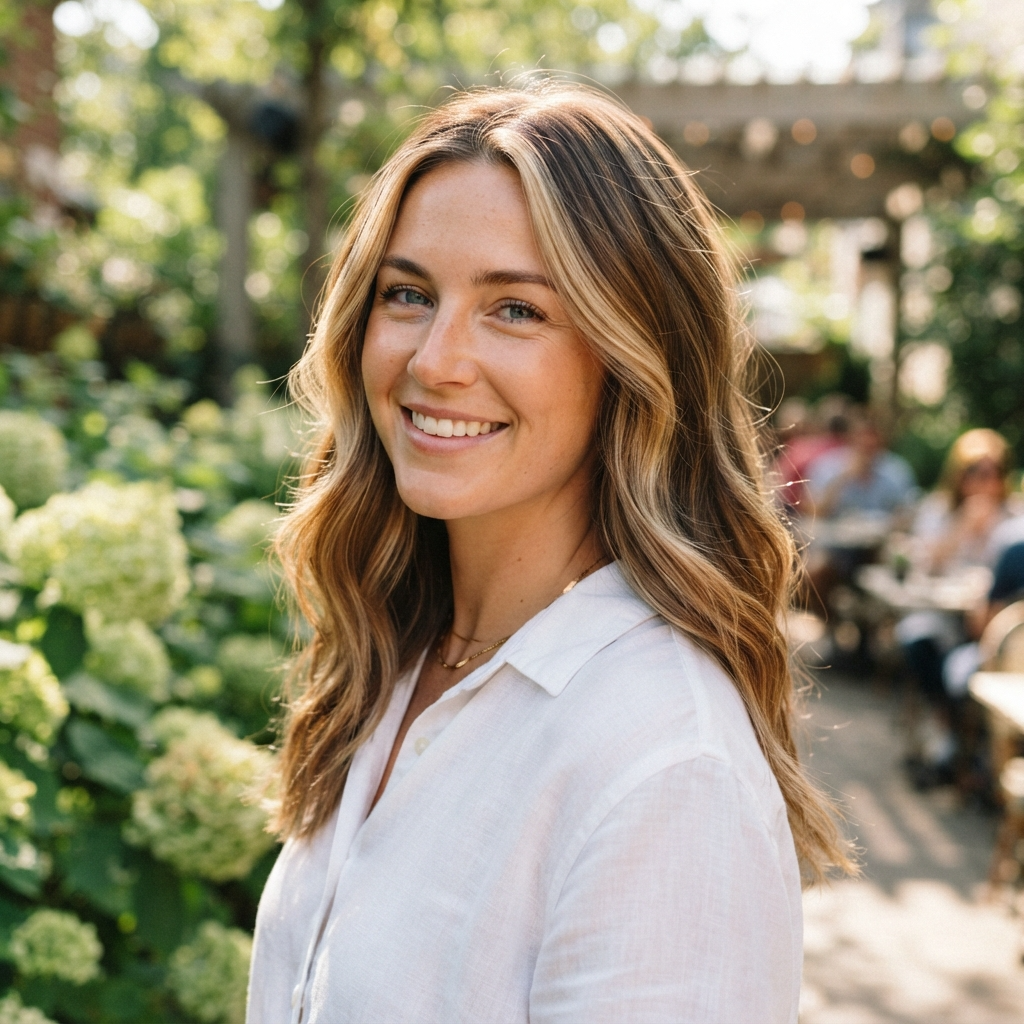 Sun-Kissed Blonde Highlights on Brown Hair