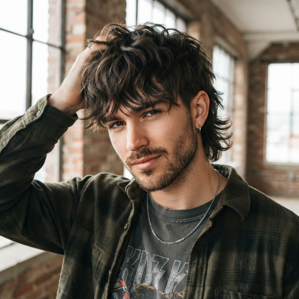 Textured Wolf Cut for Men
