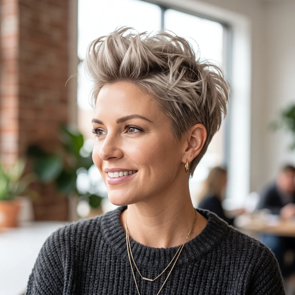 Voluminous Crown Pixie