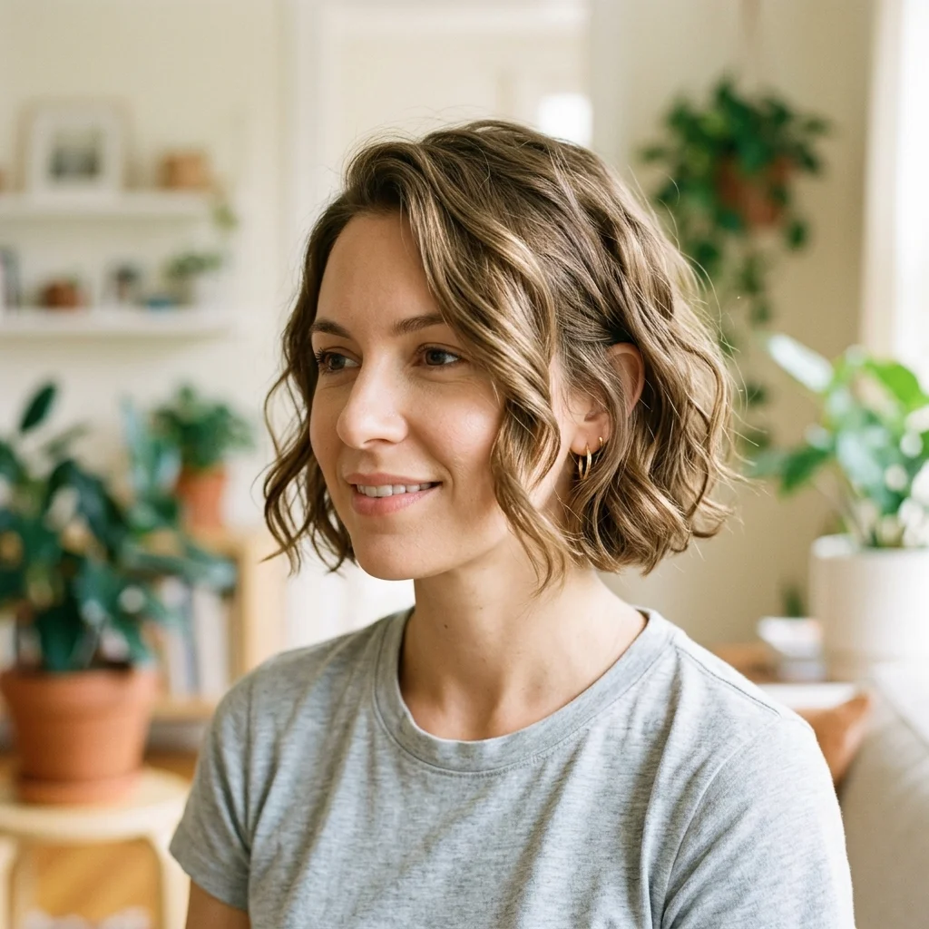 Wavy Cropped Hair