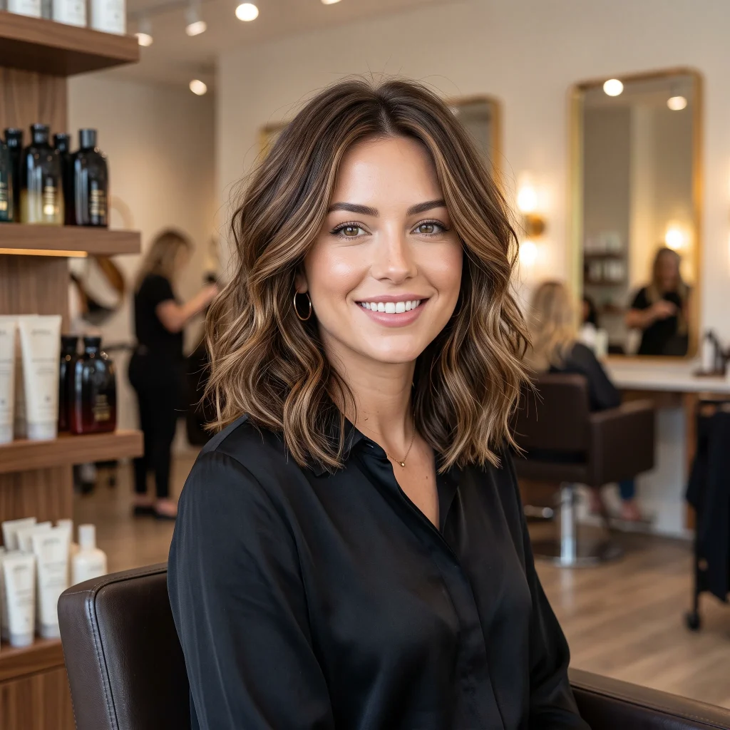 Wavy Layered Bob