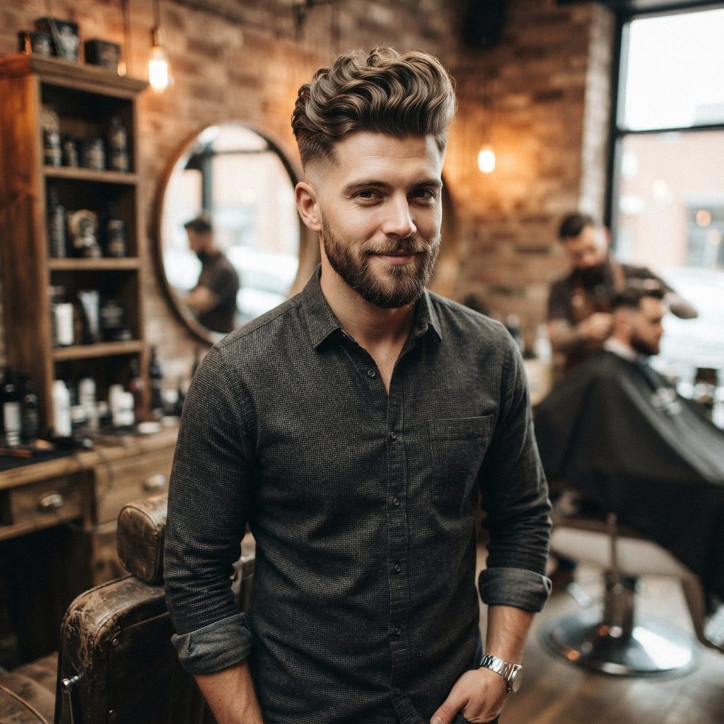 Wavy Pompadour