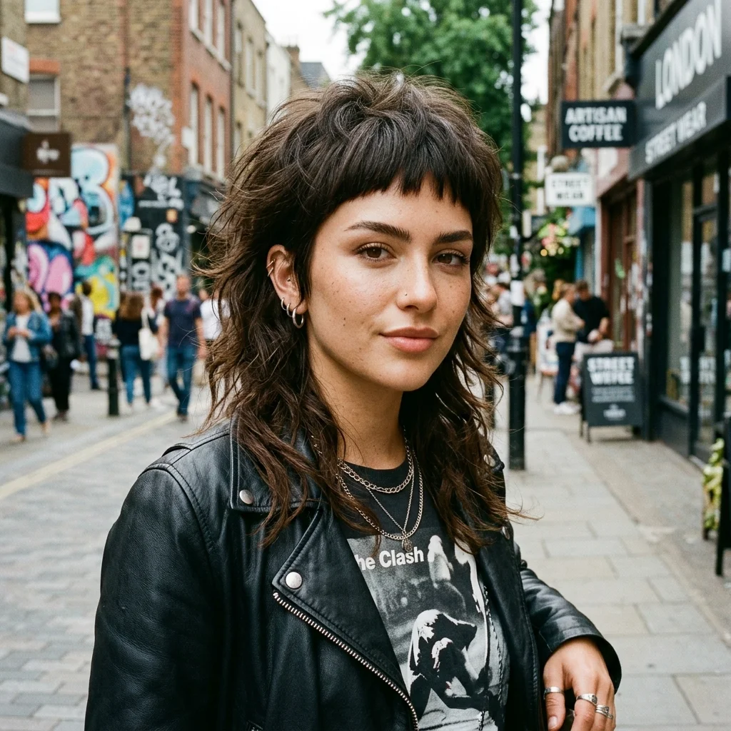 Wolf Cut with Micro Bangs