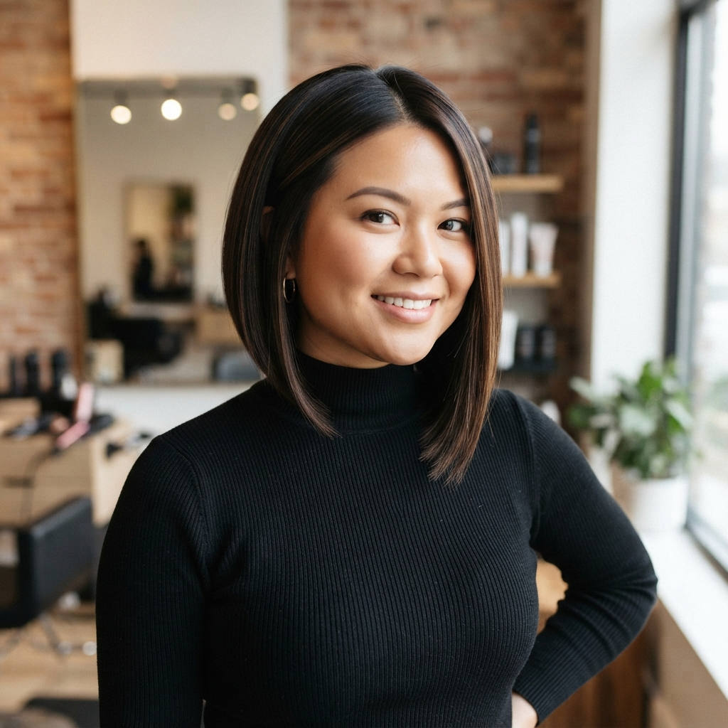 Angled Bob Haircut