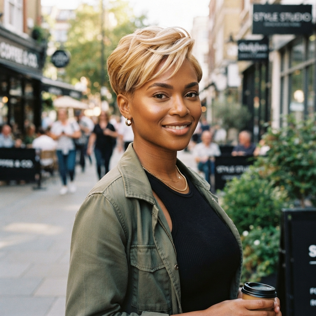 Blonde Tapered Cut