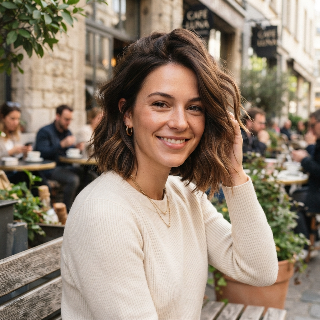 Brown Textured Bob