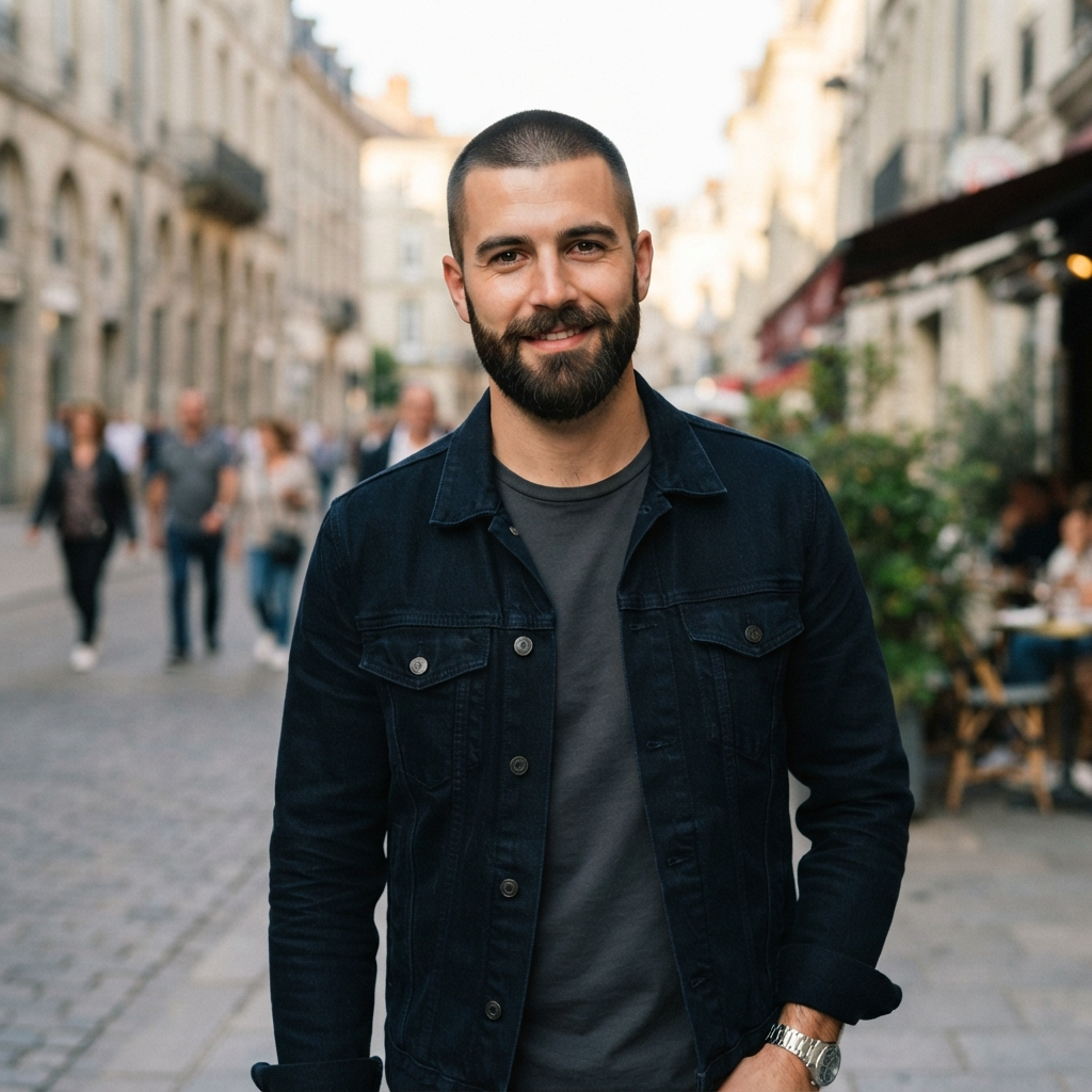 Buzz Cut with Beard