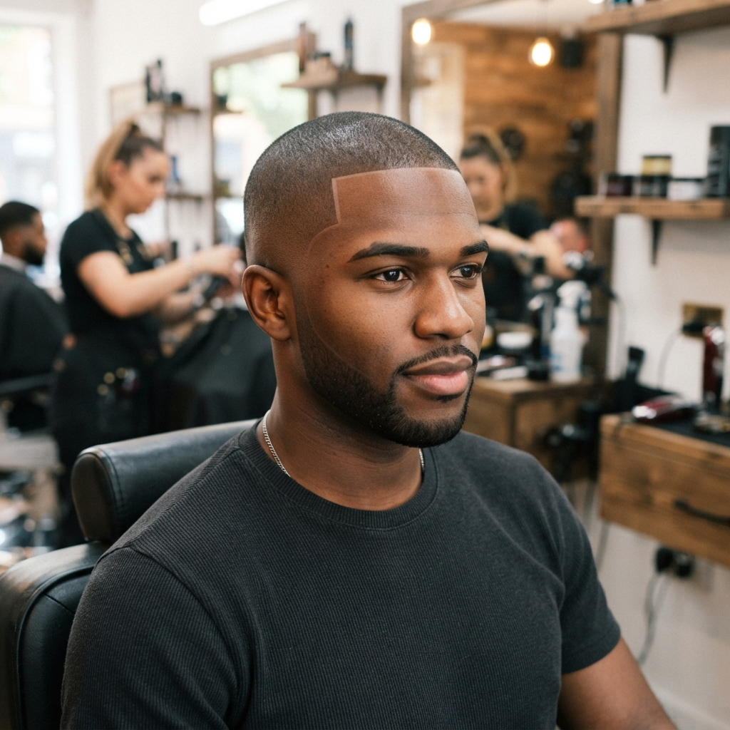 Buzz Cut with Line Up