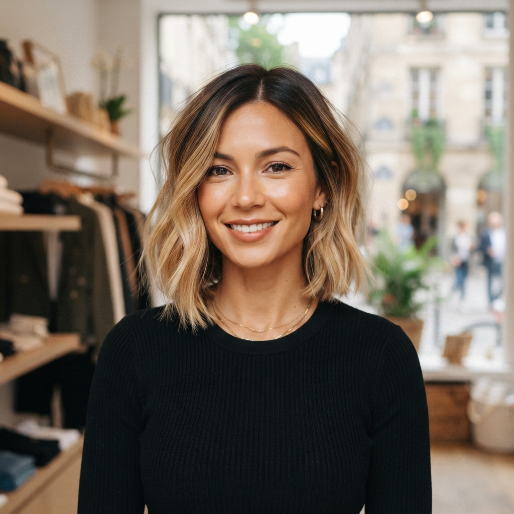 Classic Blonde Ombre Bob