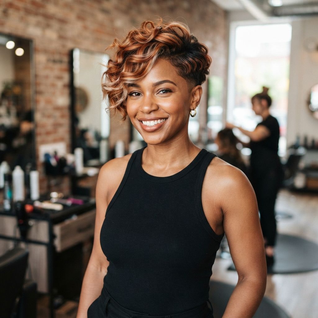 Colored Tapered Cut