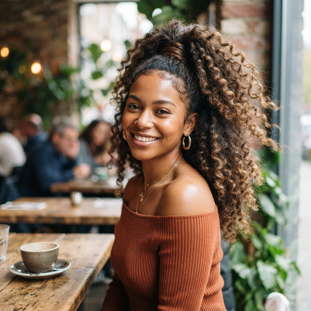Curly Ponytail