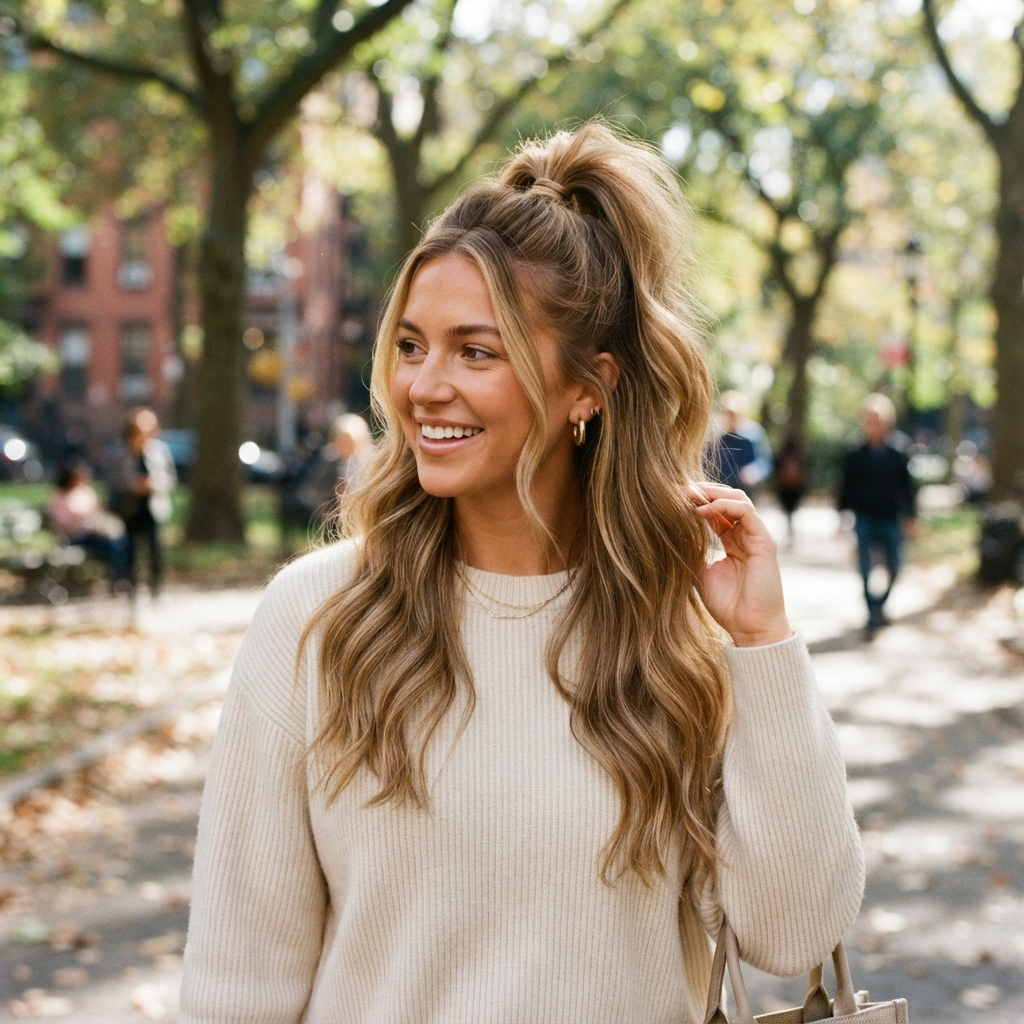 Half-Up Ponytail