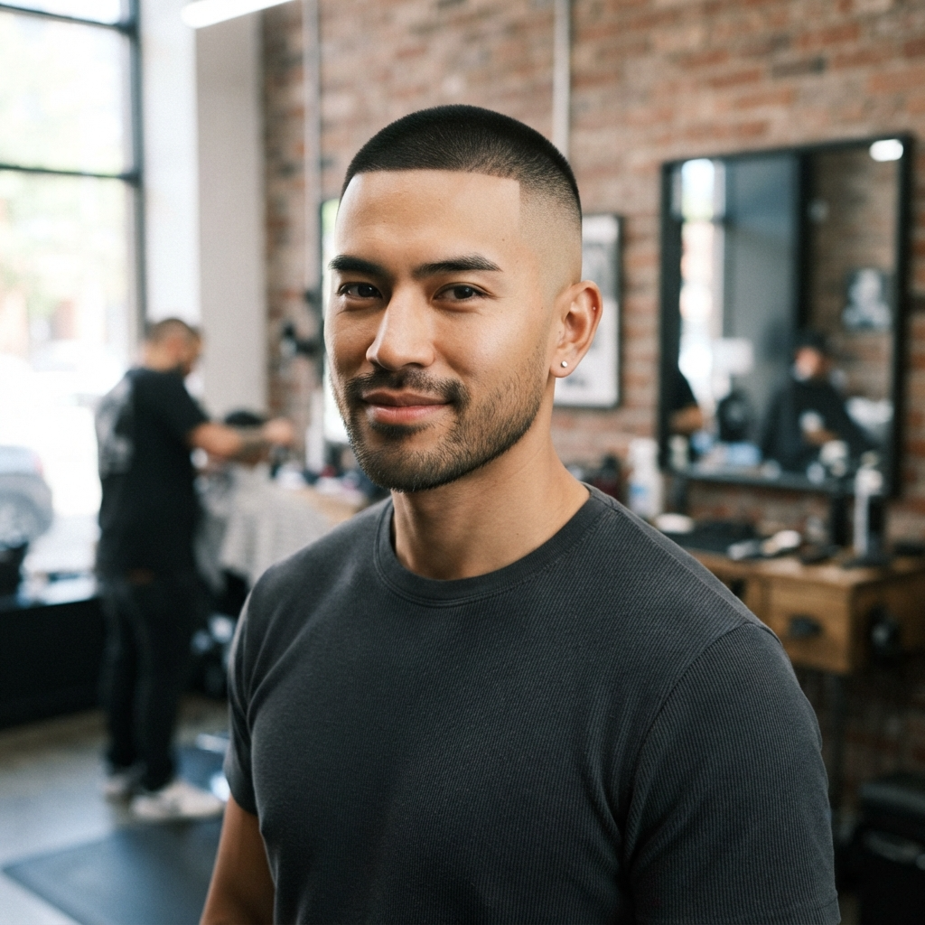 High Fade Buzz Cut Men