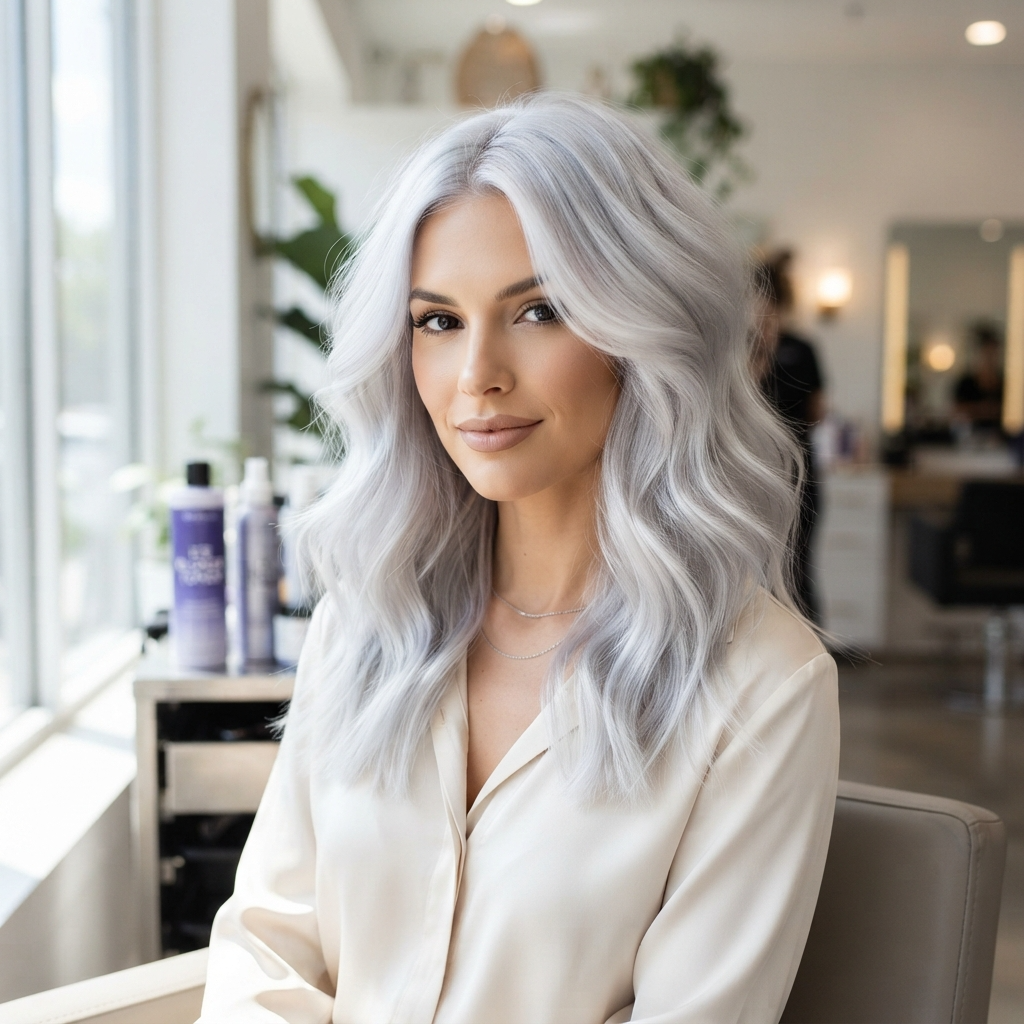 Ice Blonde Hair Color