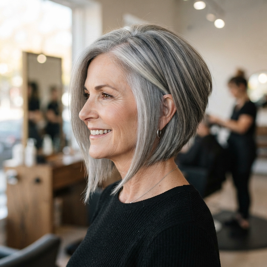 Inverted Gray Bob