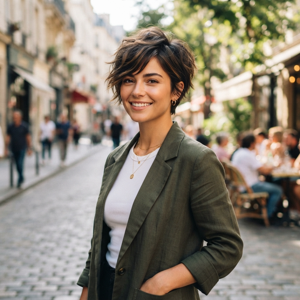 Layered Pixie Cut