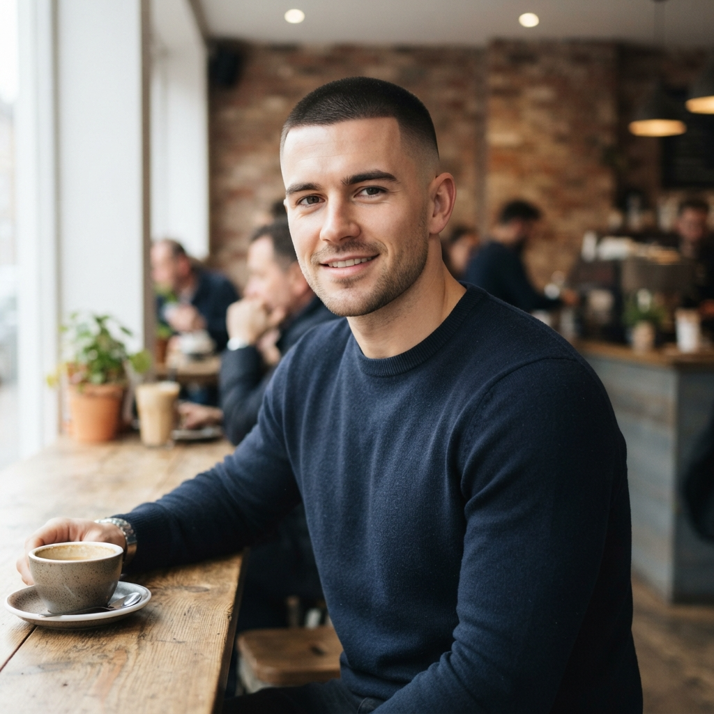 Low Fade Buzz Cut Men