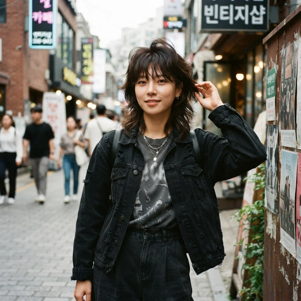 Messy Korean Wolf Cut