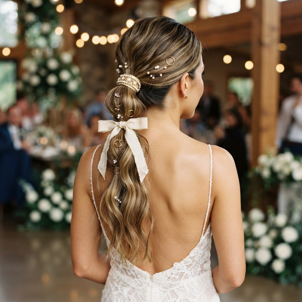 Ponytail with Accessories