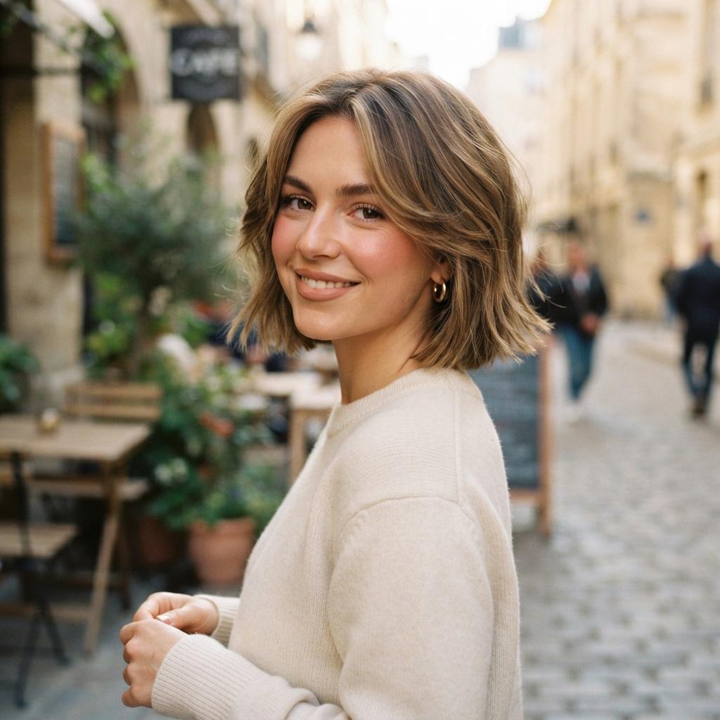 Short Bob with Face-Framing Layers