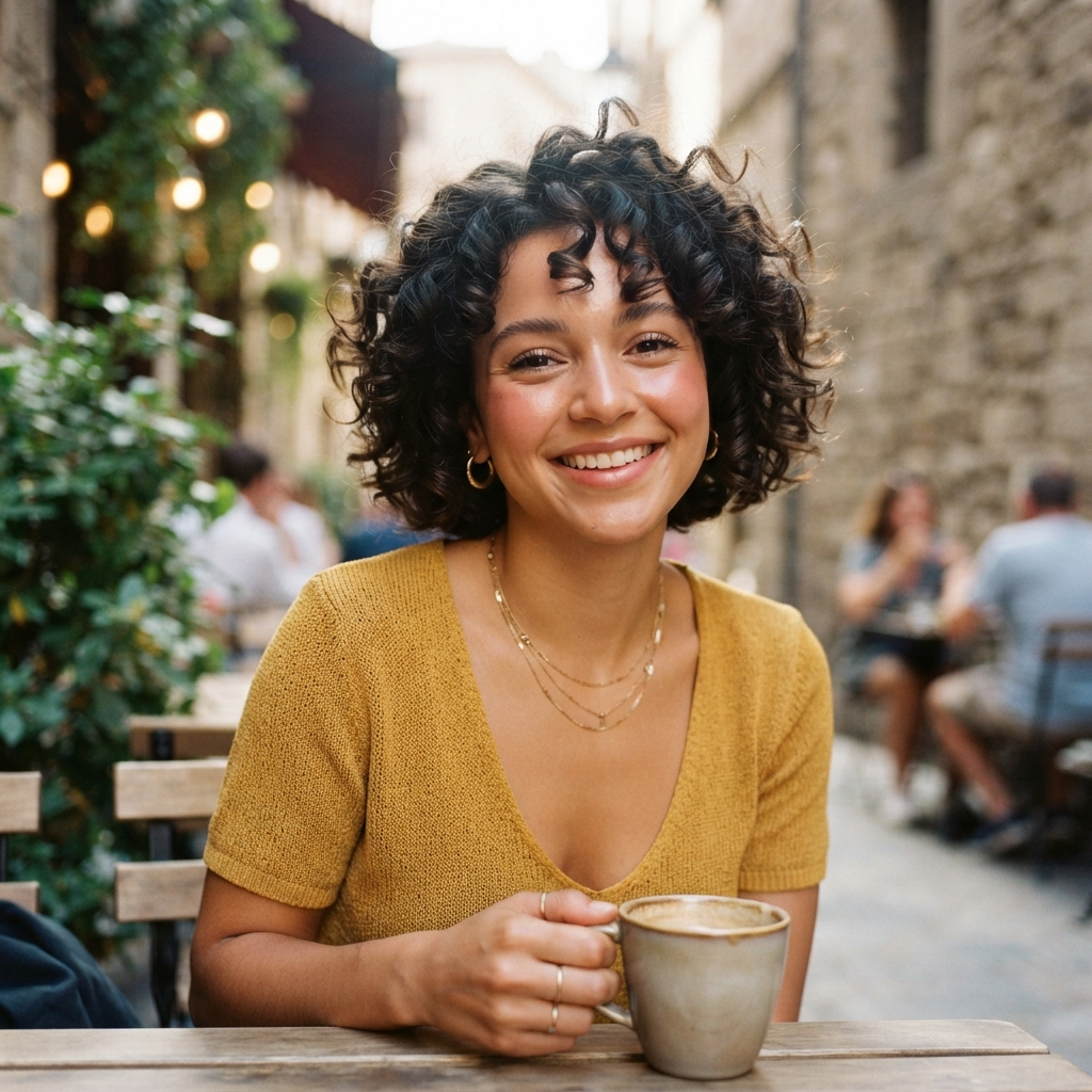 Short Curly Bob
