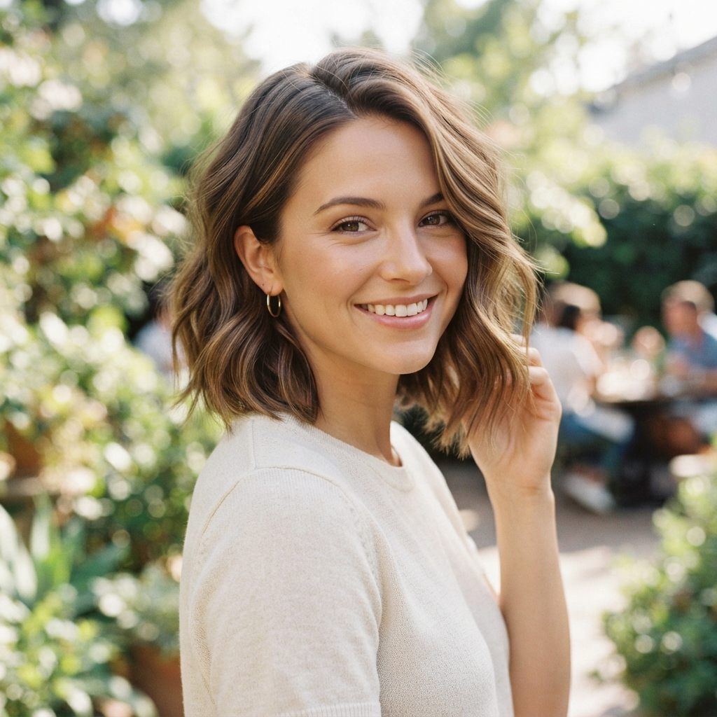 Short Haircut with Soft Waves