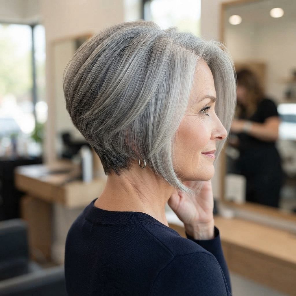 Stacked Gray Bob