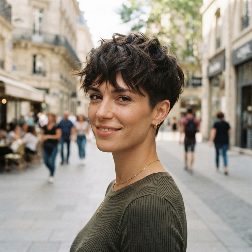 Textured Crop Cut