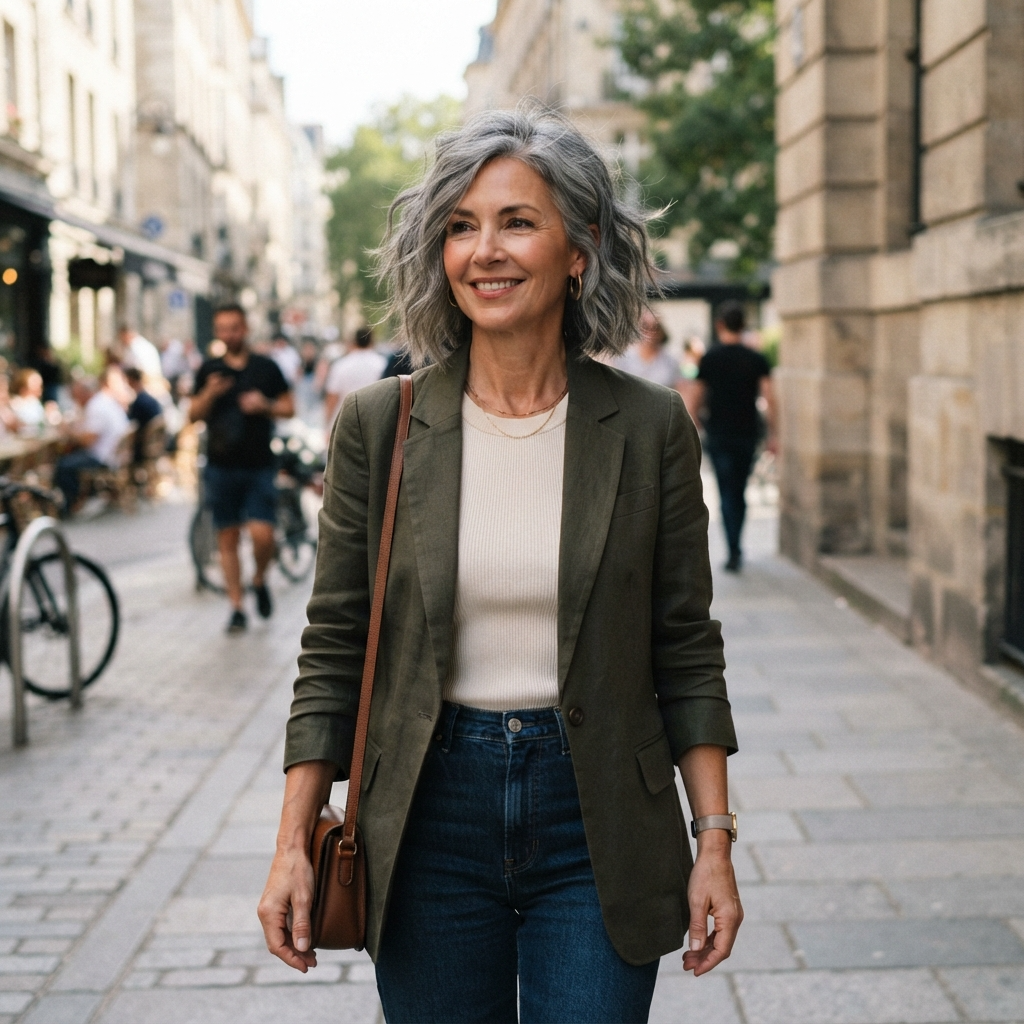 Textured Gray Bob