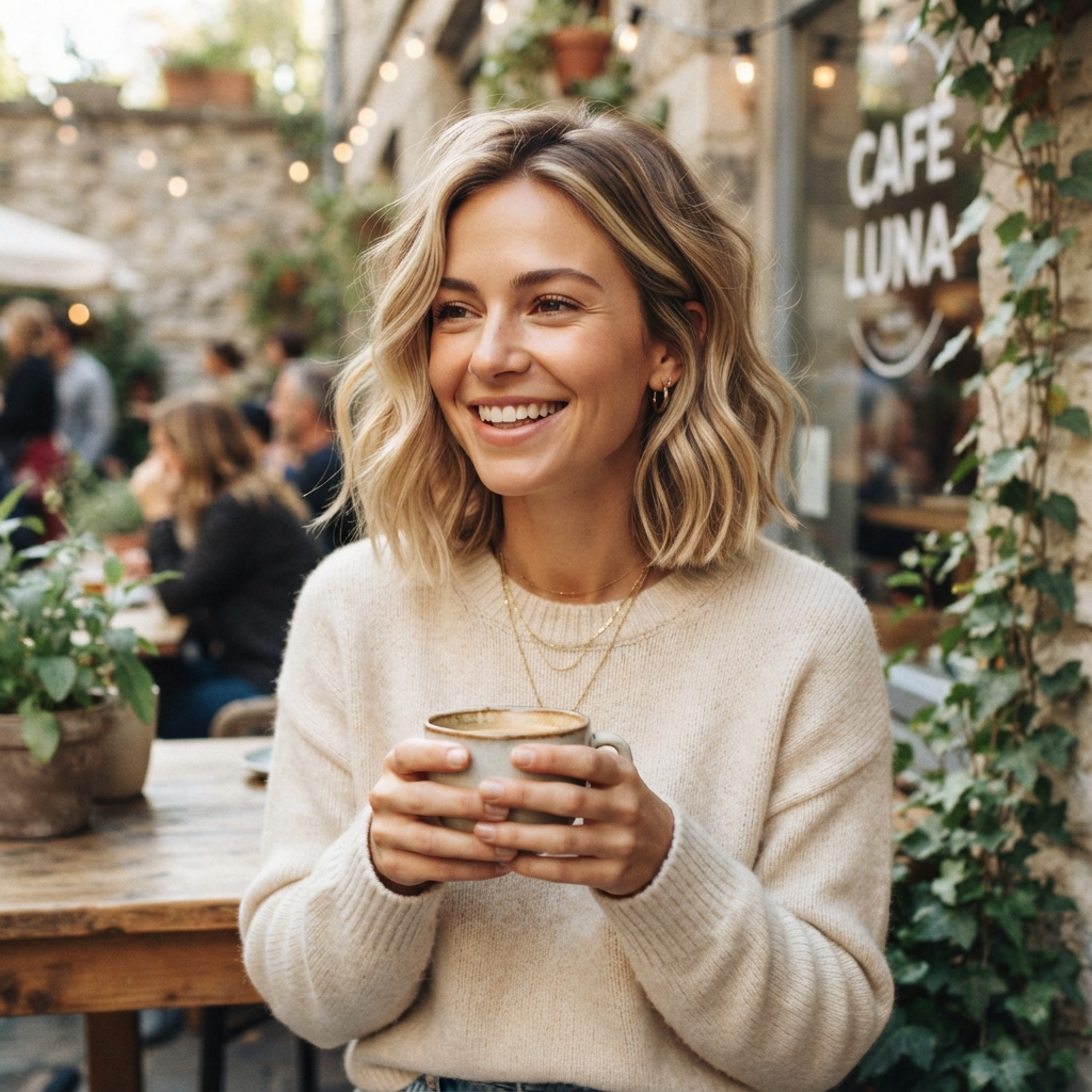 Wavy Blonde Bob